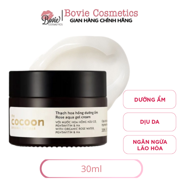 Thạch hoa hồng dưỡng ẩm Cocoon