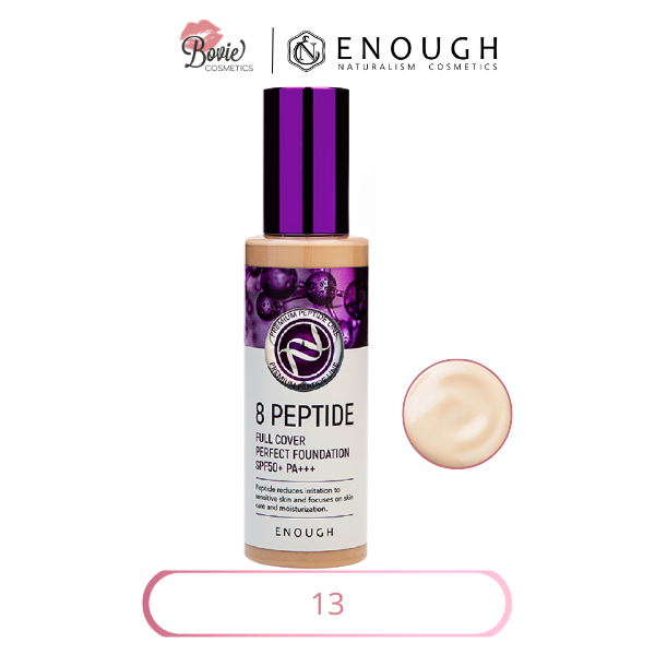 KEM NỀN PEPTIDE CAO CẤP ENOUGH PREMIUM 8 PEPTIDE FULL COVER PERFECT FOUNDATION 100ML