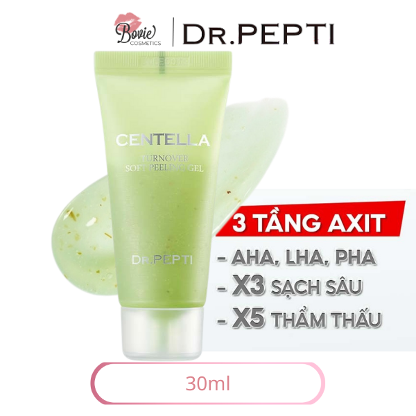 Gel Tẩy Tế Bào Chết Chiết Xuất Rau Má Dr.Pepti Centella Turnover Soft Peeling Gel