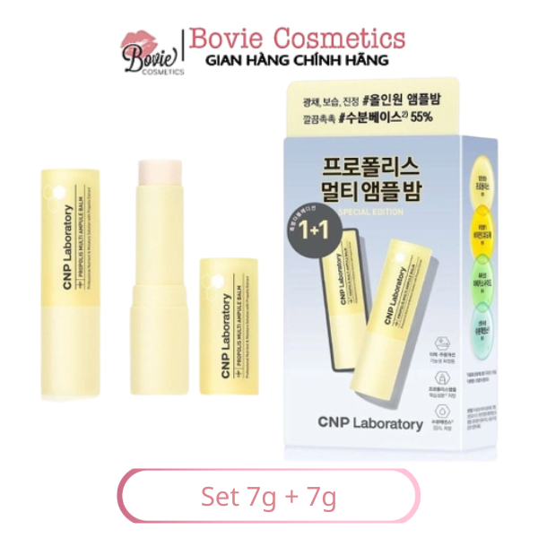 Thỏi dưỡng đa năng keo ong CNP Ampule Lip balm