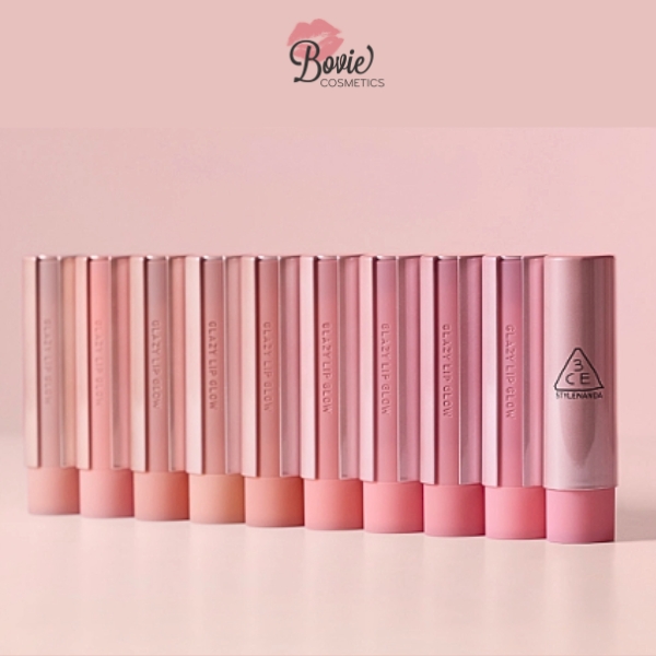 Son Bóng Dưỡng Môi Có Màu 3CE Glazy Lip Glow 5g