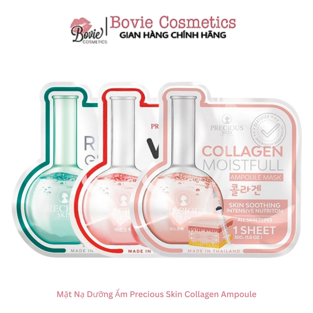 Mặt Nạ Dưỡng Trắng Da Precious Skin Collagen Moistfull Ampoule Mask
