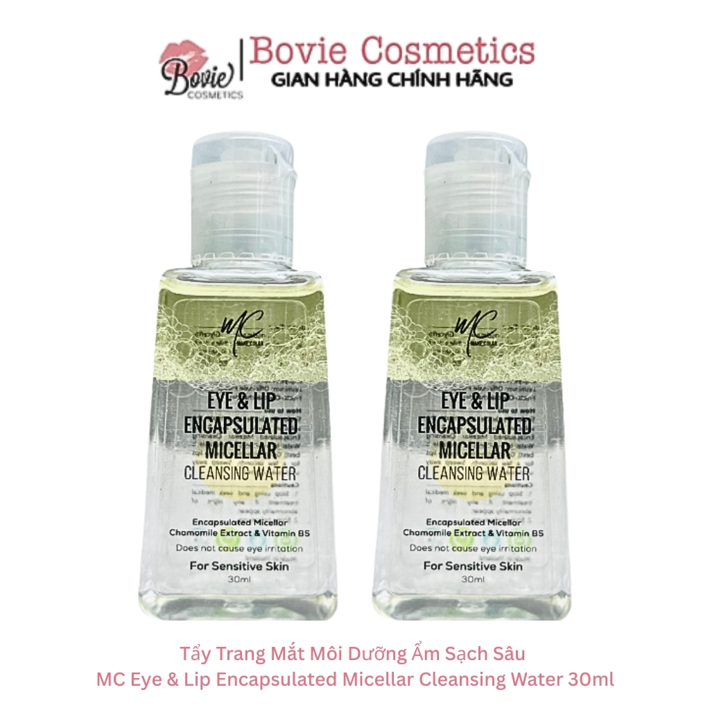 Tẩy Trang Mắt Môi Dưỡng Ẩm Sạch Sâu MC Eye & Lip Encapsulated Micellar Cleansing Water 30ml