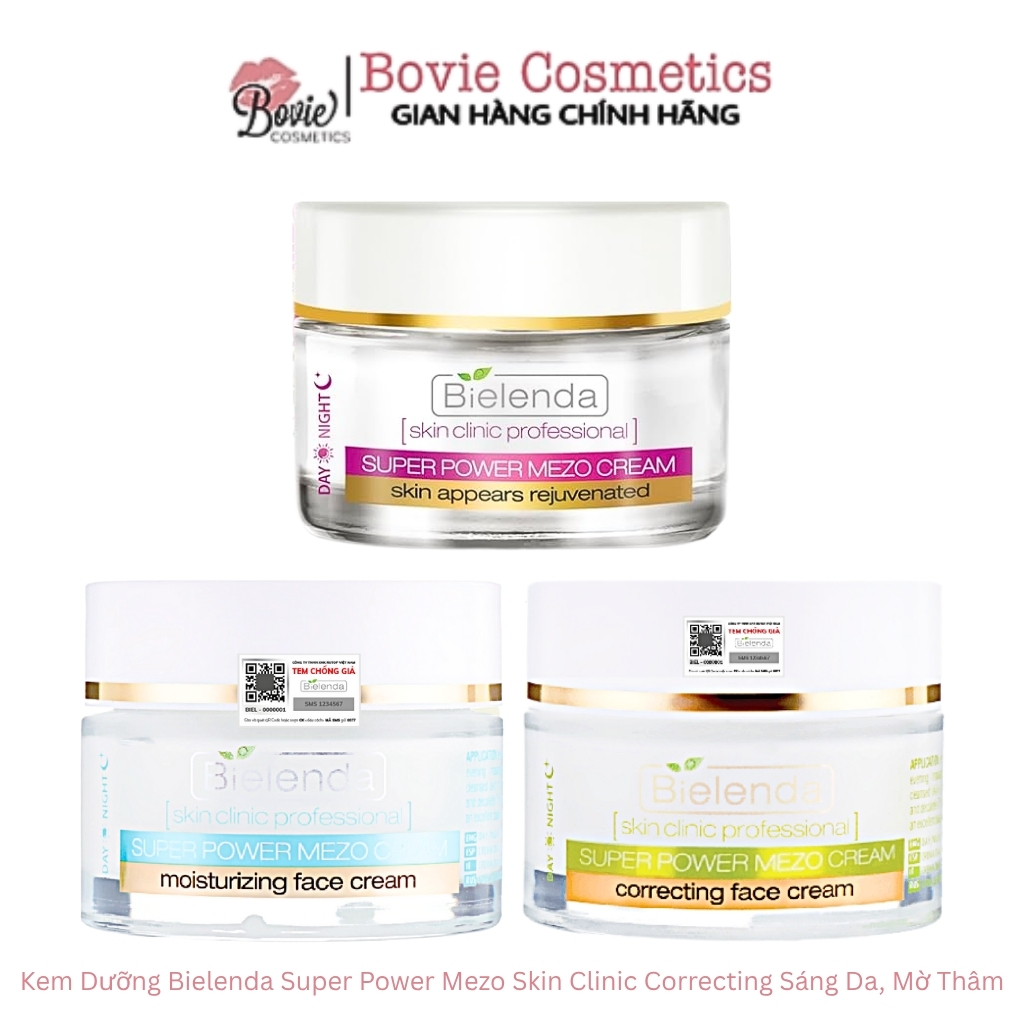 Kem Dưỡng Bielenda Super Power Mezo Skin Clinic Correcting Sáng Da, Mờ Thâm