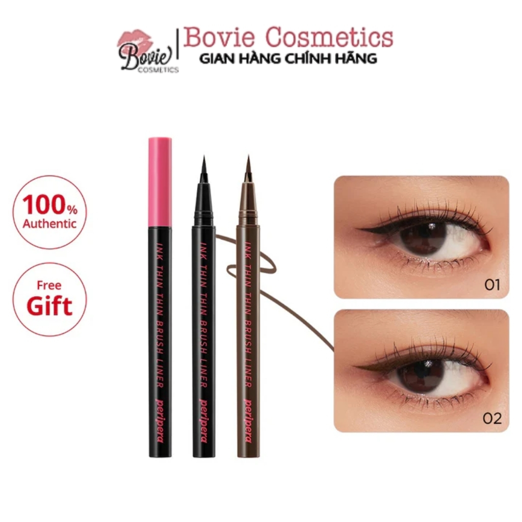 Bút Kẻ Mắt Peripera Ink Thin Thin Brush Liner 0.5g