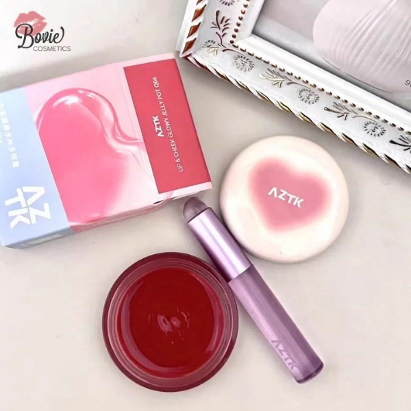Son Đa Năng AZTK Lip&Cheek Glowy Jelly Pot
