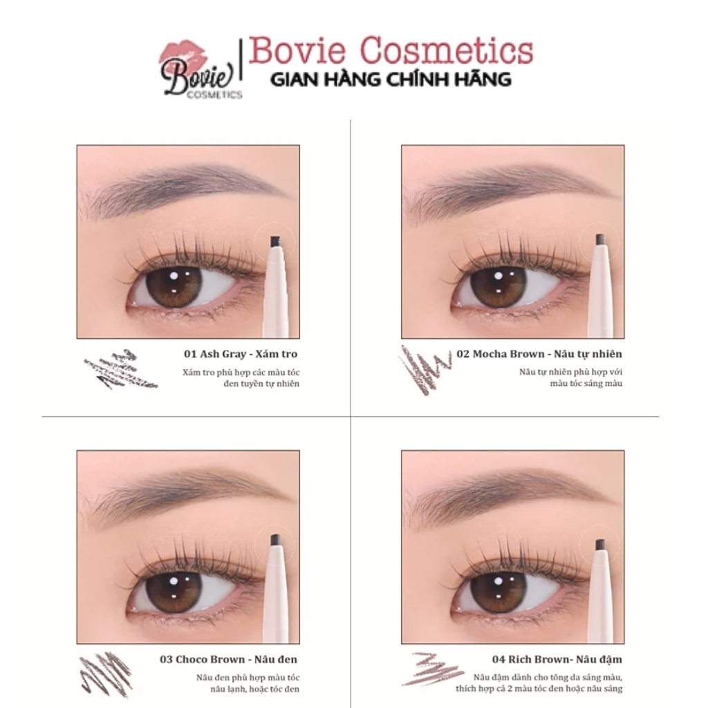 Chì Kẻ Mày Dearmay The Chic Eyebrow Pencil 0.18g