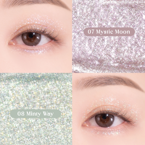 Gel Nhũ Mắt Lấp Lánh, Bền Màu, Lâu Trôi Romand The Universe Liquid Glitter