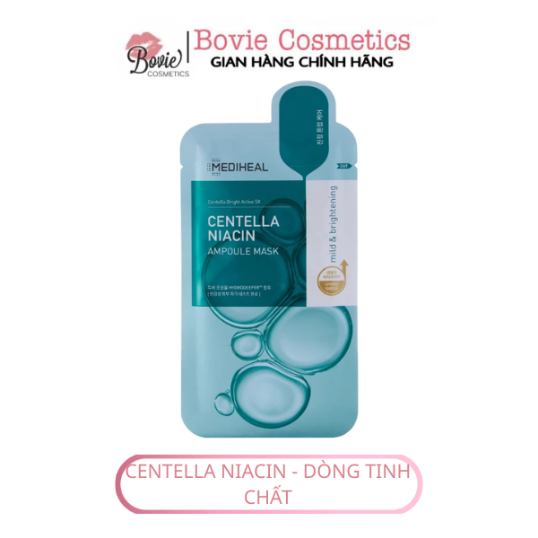 Mặt Nạ Dưỡng Sáng Làm Dịu Và Cấp Ẩm Da Mediheal Centella Niacin Ampoule Mask