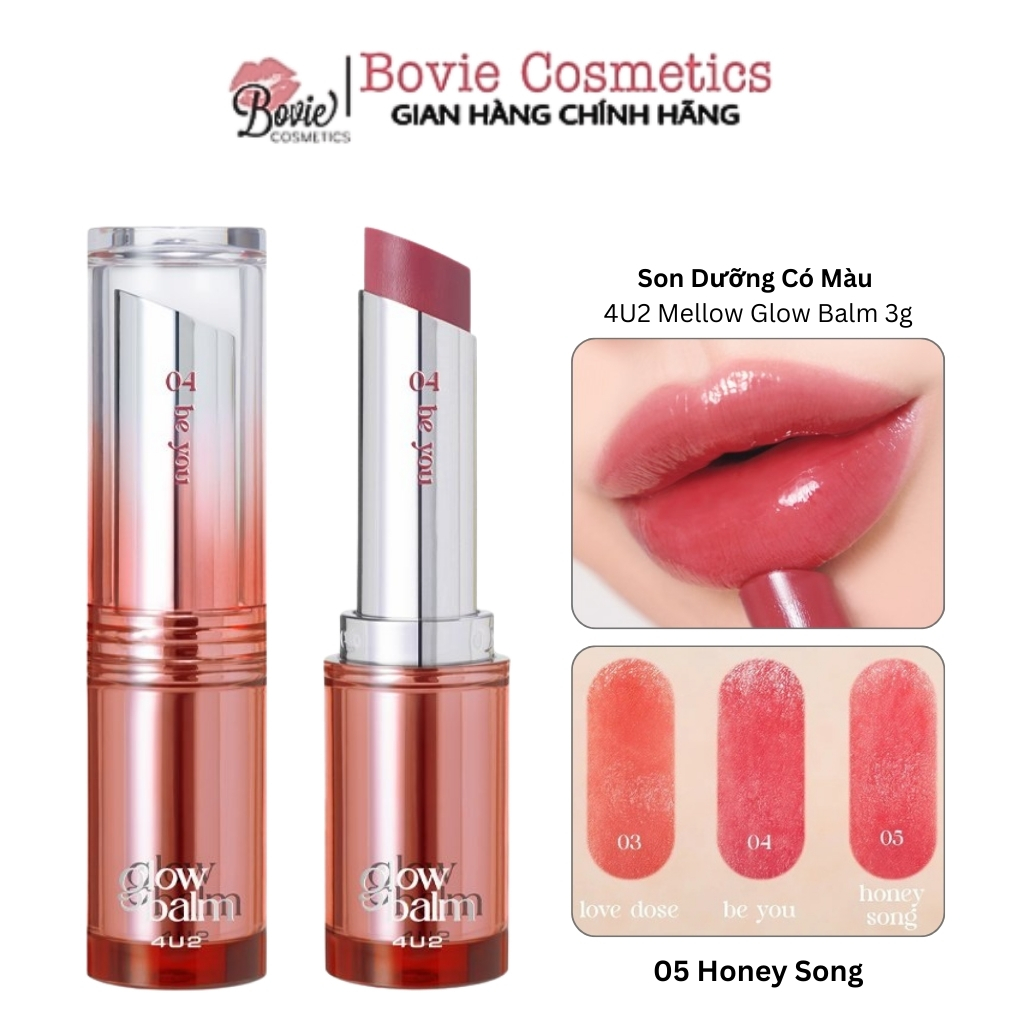 Son Dưỡng Có Màu 4U2 Mellow Glow Balm 3g