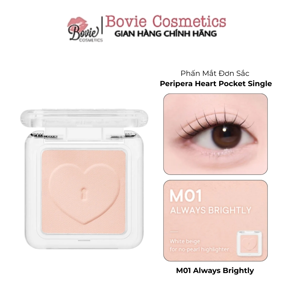 [PERIPERA] Phấn Mắt Đơn Tiện Lợi PERIPERA Heart Pocket Single