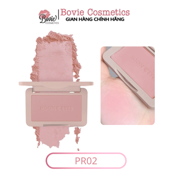 Phấn má hồng Moon Eyes / MoonEyes Color dạng bột mịn tạo khối trang điểm tự nhiên lâu trôi