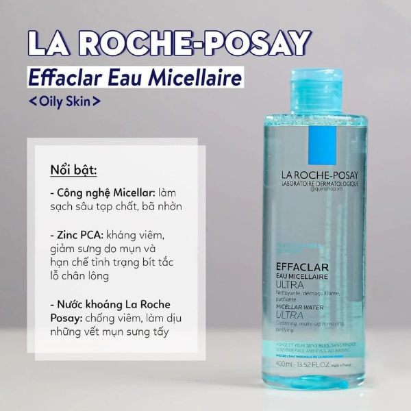 Nước Tẩy Trang Cho Da Nhạy Cảm La Roche-Posay Micellar Water Ultra