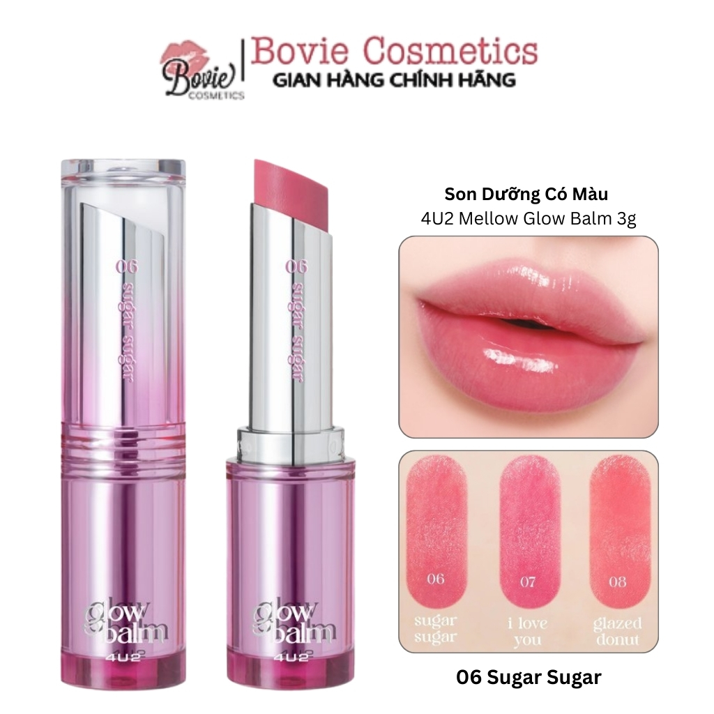 Son Dưỡng Có Màu 4U2 Mellow Glow Balm 3g