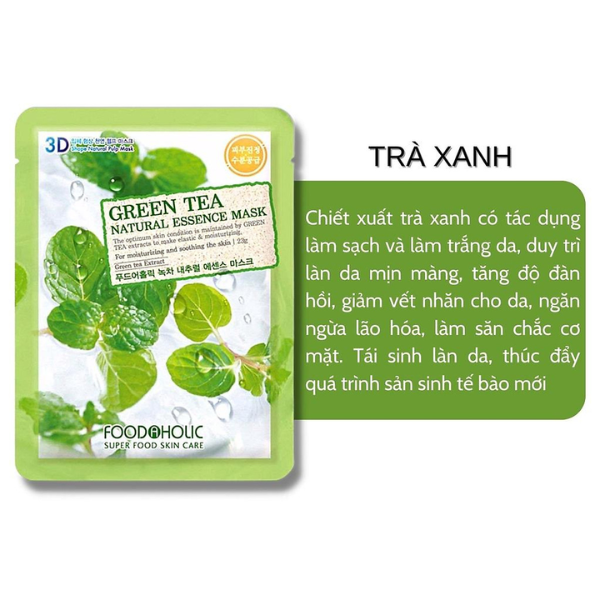 Mặt Nạ Dưỡng Da 3D Foodaholic Natural Essence Mask