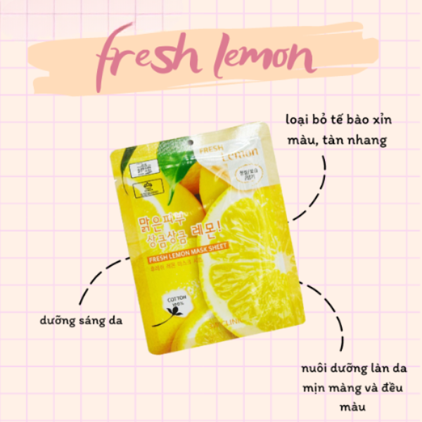 Mặt Nạ Giấy Dưỡng Da 3W CLINIC Fresh Mask Sheet