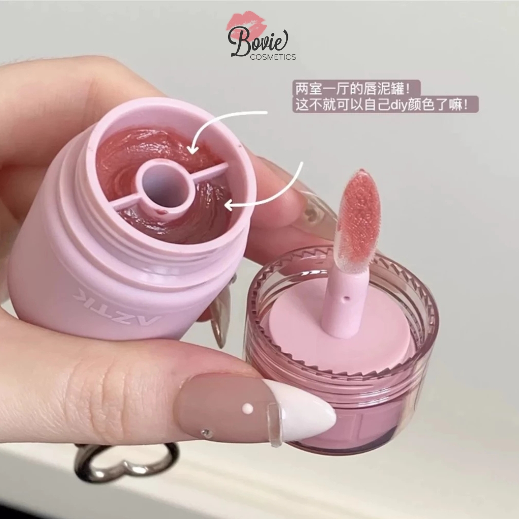 Son Bóng AZTK Carry Me Duo-Color Glow Lasting Lip Jello 2.5g + 2.5g (Kèm quà)
