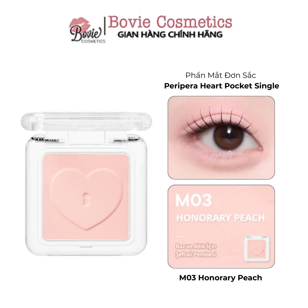 [PERIPERA] Phấn Mắt Đơn Tiện Lợi PERIPERA Heart Pocket Single