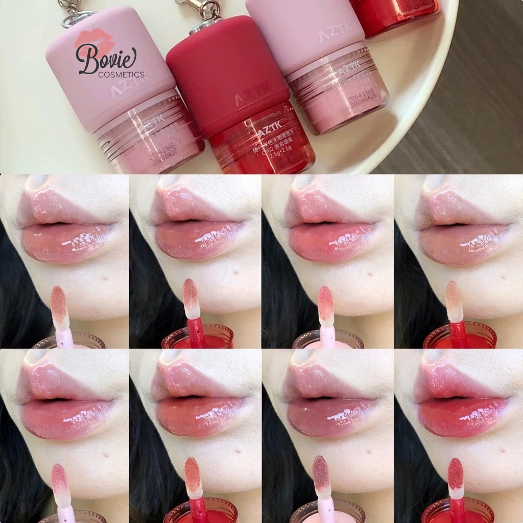 Son Bóng AZTK Carry Me Duo-Color Glow Lasting Lip Jello 2.5g + 2.5g (Kèm quà)