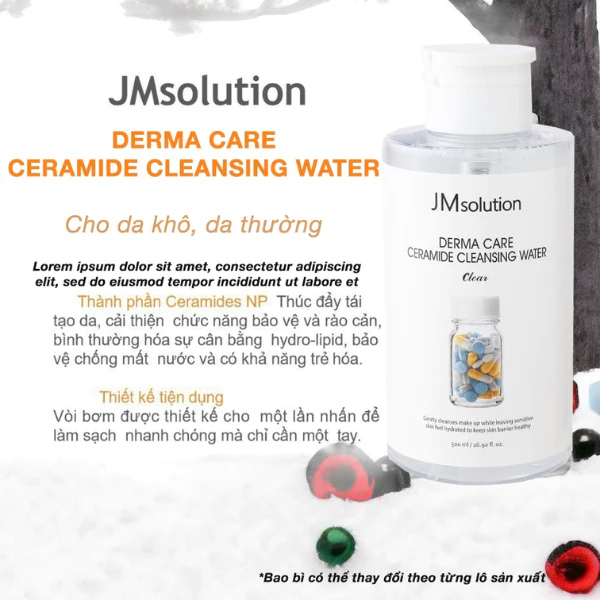 Nước tẩy trang JM Solution Cleansing Water