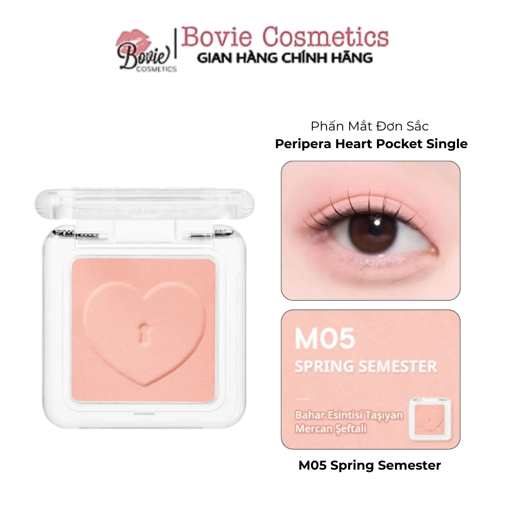 [PERIPERA] Phấn Mắt Đơn Tiện Lợi PERIPERA Heart Pocket Single