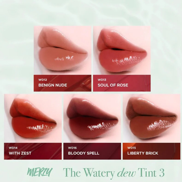 Son Tint Bóng Lì Merzy The Watery Dew Tint
