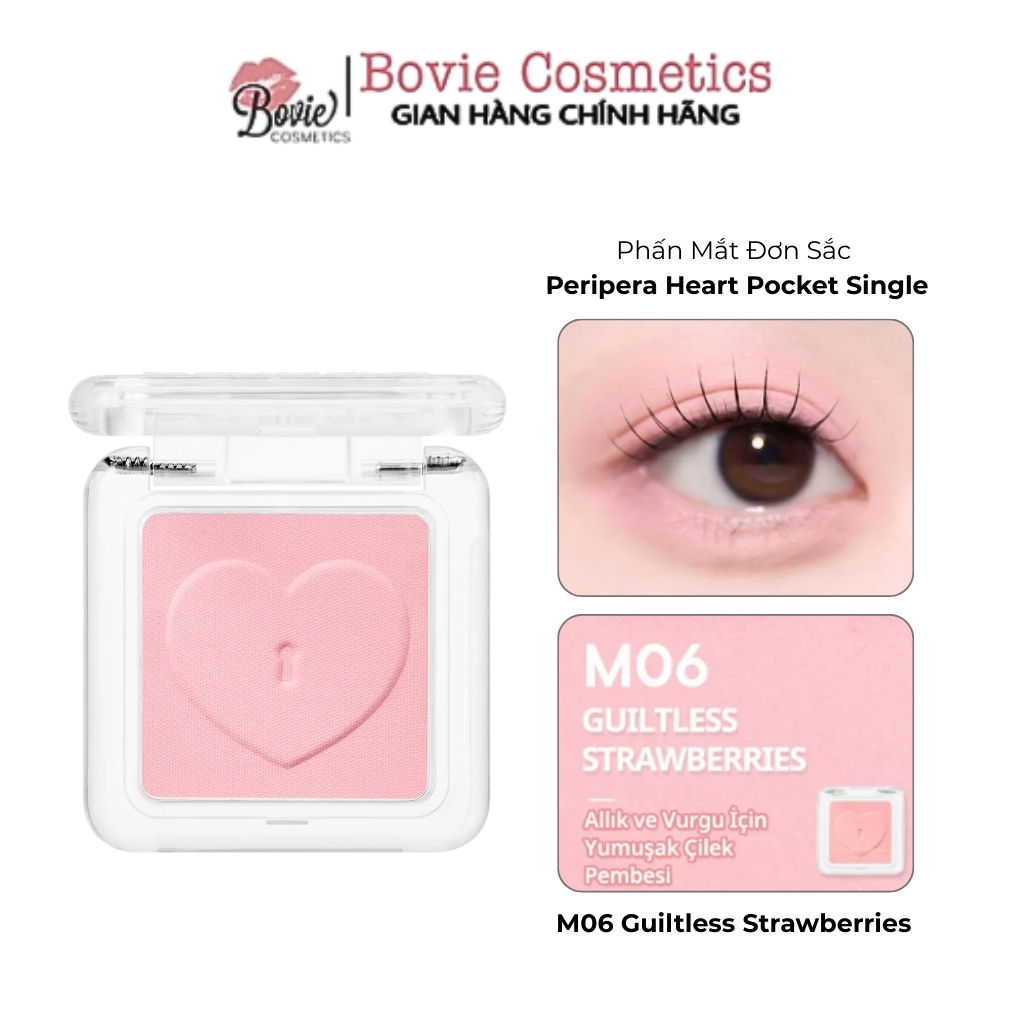 [PERIPERA] Phấn Mắt Đơn Tiện Lợi PERIPERA Heart Pocket Single