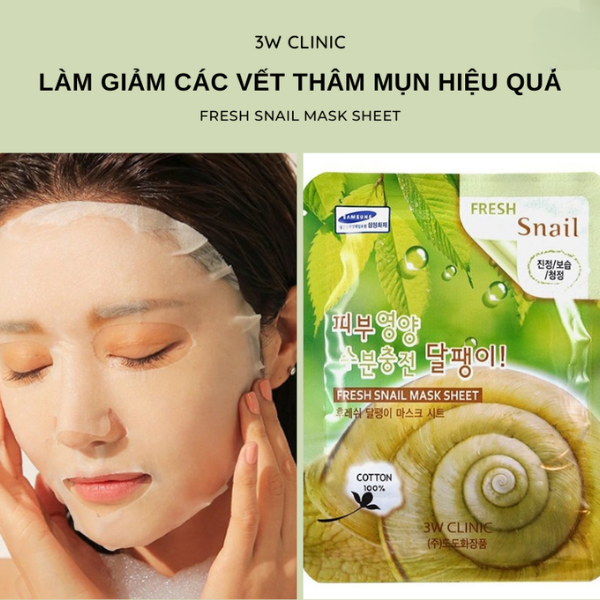 Mặt Nạ Giấy Dưỡng Da 3W CLINIC Fresh Mask Sheet
