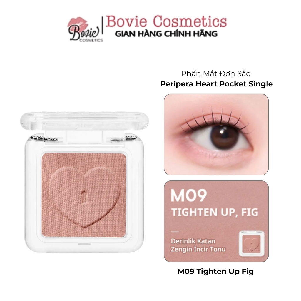 [PERIPERA] Phấn Mắt Đơn Tiện Lợi PERIPERA Heart Pocket Single