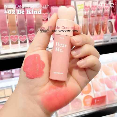 Má Hồng 4U2 Dạng Lỏng Nắp Trái Tim Xinh xắn Dear Me Liquid Blush