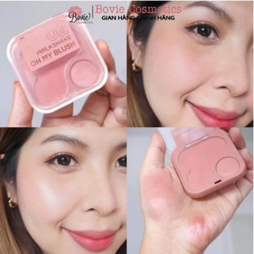 Phấn má hồng 2P Original Oh My Blush nhiều màu sắc 2in1