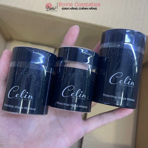 Mút Tán Nền Celin set 2 Chiếc To Nhỏ Màu Nâu Đen Siêu Mềm Đàn Hồi Cao ( Hộp đen )