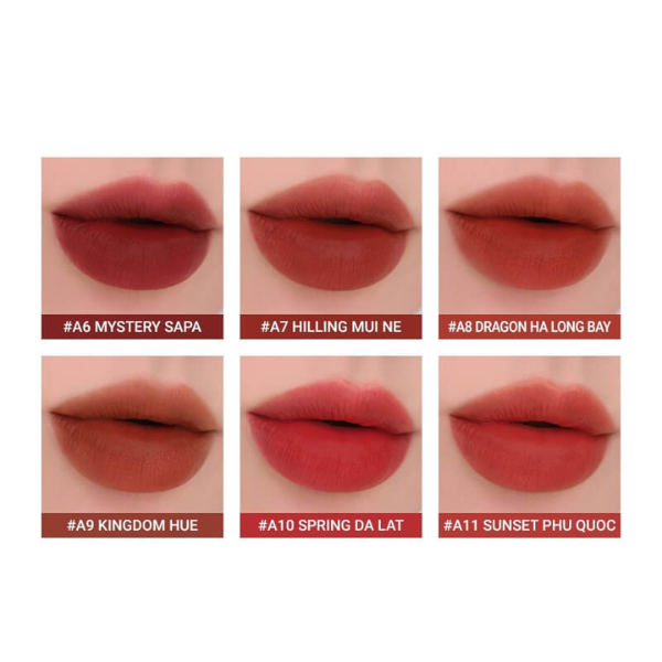 Son kem Bbia Last Velvet Lip Tint Full màu