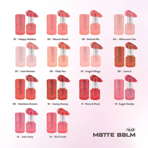 Son Dưỡng Lì Thuần Chay 4U2 Matte Balm Lipstick Son Mềm Mịn, Dễ Tán, Giữ Màu Lâu