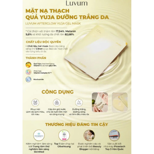 Mặt Nạ Thạch Collagen Giúp Dưỡng Da Chuyên Sâu Luvum Gel Mask 33g