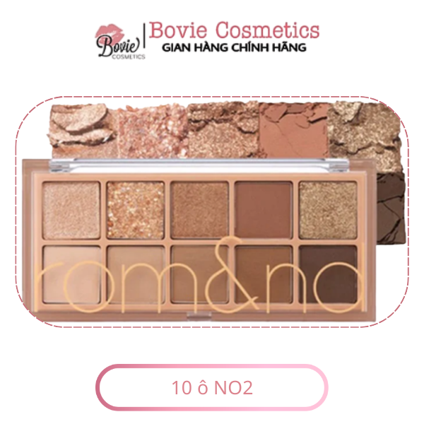 Bảng Phấn Mắt 10 Ô Siêu Lấp Lánh Romand Better Than Eye Palette