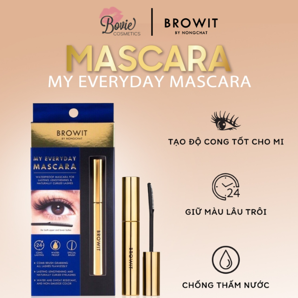 Chuốt mi Mascara Browit by NongChat Thái Chuyên Dụng Cho Makeup