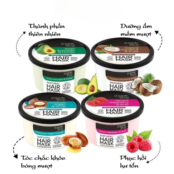 Mặt Nạ Hấp Tóc Organic Shop Natural Hair Mask 250ml