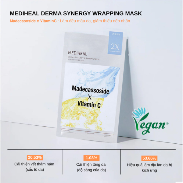 Mặt Nạ Dưỡng Da Mediheal Derma Synergy Wrapping Mask Cấp Ẩm, Phục Hồi, Hỗ Trợ Sáng Da