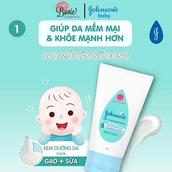 Kem Dưỡng Ẩm Mặt Và Cơ Thể Johnson's Baby Face & Body