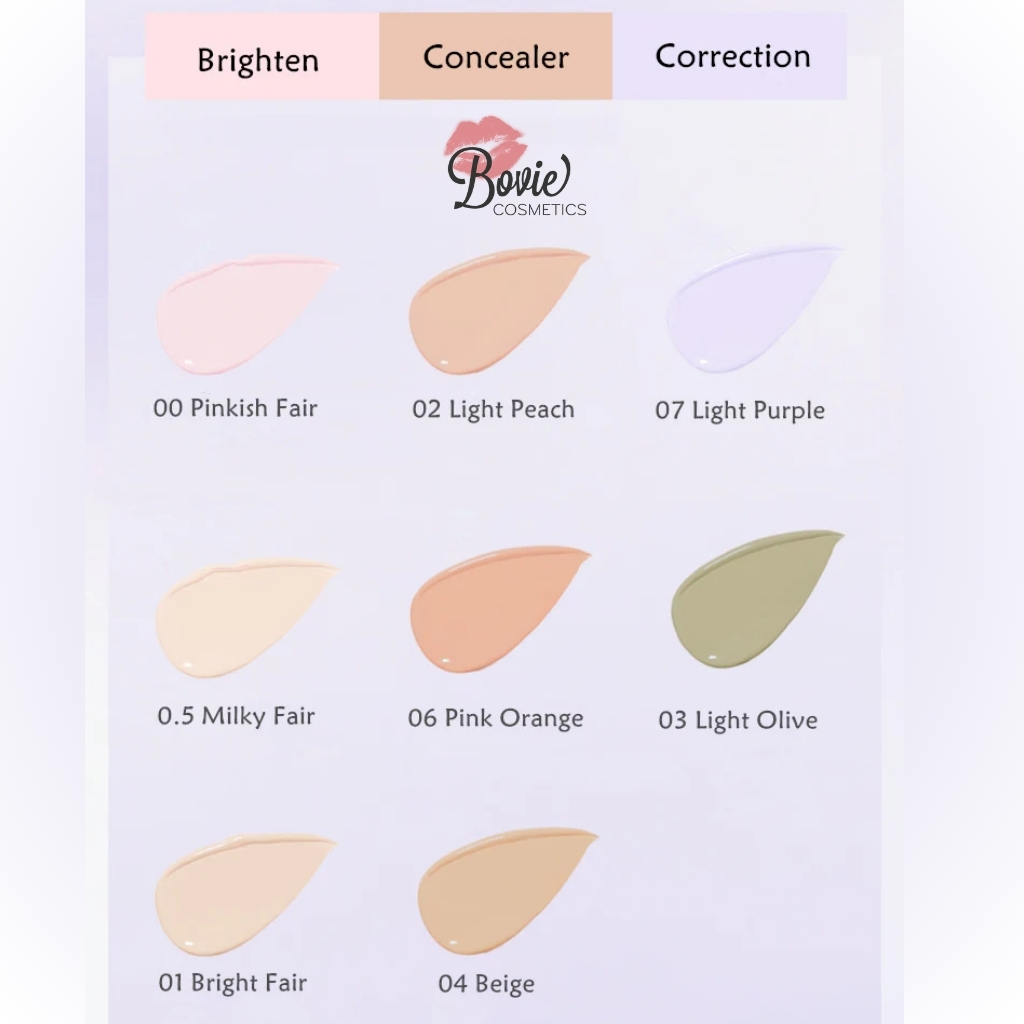 Kem che khuyết điểm, tạo khối và bắt sáng dạng lỏng Girls Crush Watery Velvet Liquid Concealer