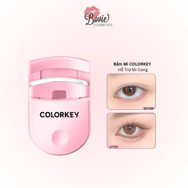 Bấm Mi COLORKEY Hỗ Trợ Mi Cong Màu Hồng Nhỏ Gọn