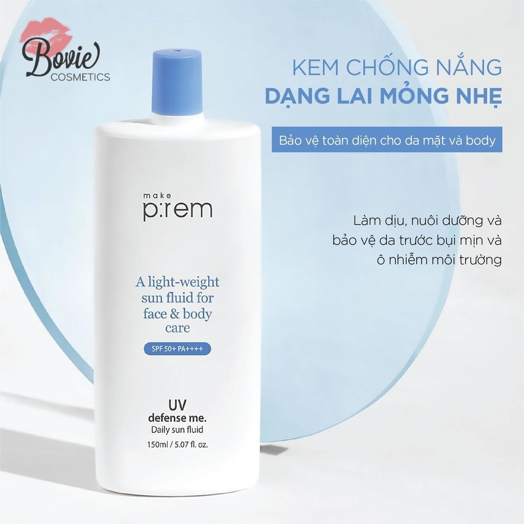 Kem Chống Nắng Make P:rem UV Defense Me Daily Sun Fluid SPF 50+ PA++++ 150ml