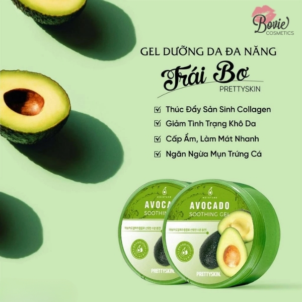 Gel dưỡng da lô hội, làm dịu, phục hồi đa năng Prettyskin 300ml