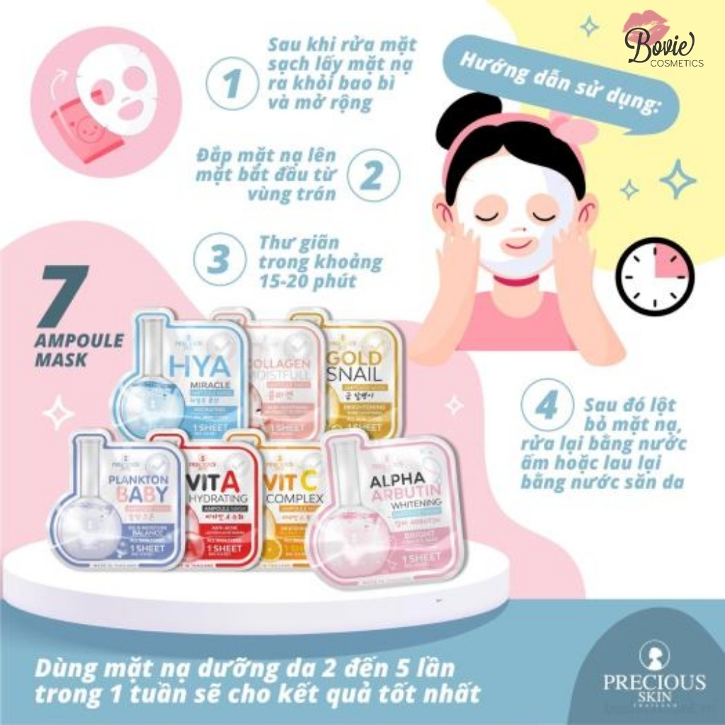Mặt Nạ Dưỡng Trắng Da Precious Skin Collagen Moistfull Ampoule Mask