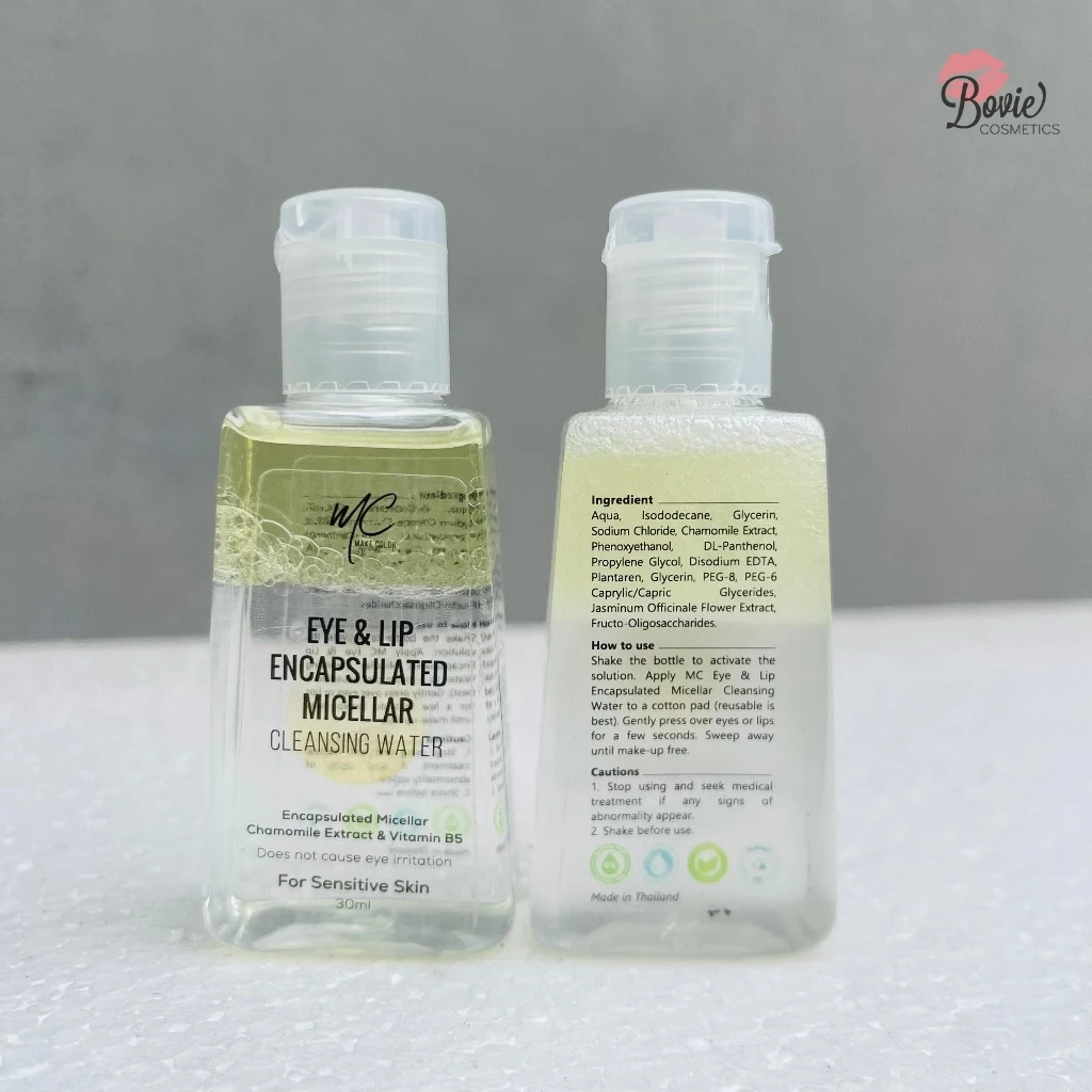 Tẩy Trang Mắt Môi Dưỡng Ẩm Sạch Sâu MC Eye & Lip Encapsulated Micellar Cleansing Water 30ml