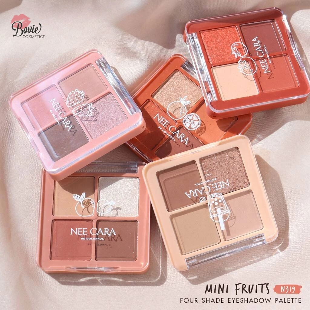 Phấn Mắt Nhũ Lì Nee Cara Tông Hồng Dâu San Hô N319