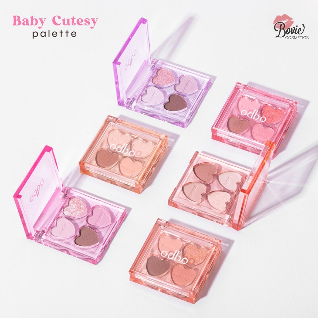 Bảng Phấn Mắt 4 Ô Hình Trái Tim ODBO Baby Cutesy Palette OD2035