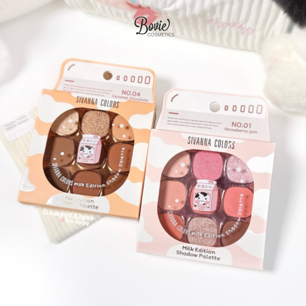 Bảng Phấn Mắt Sivanna Colors Milk Edition Eyeshadow Palette (HF742)