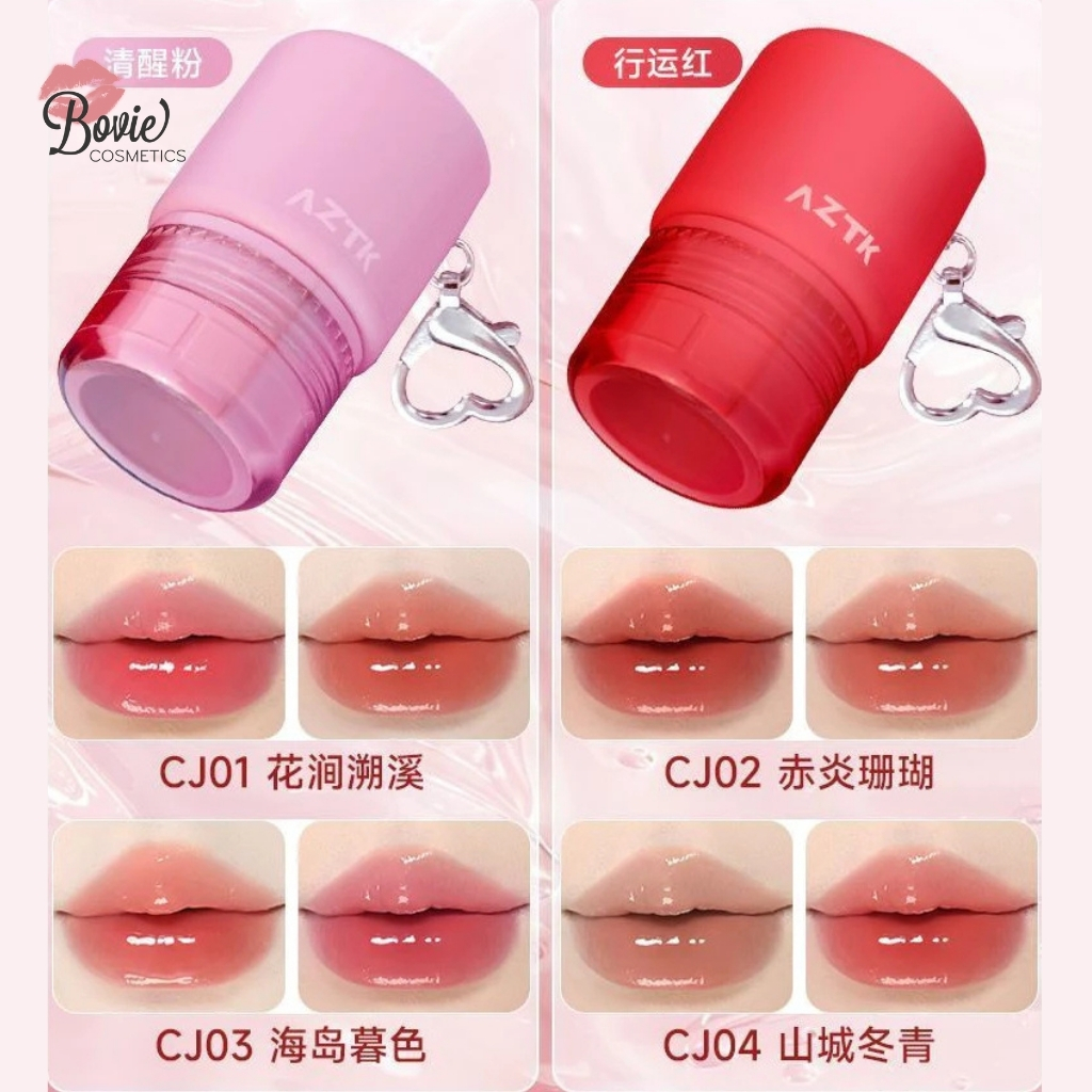 Son Bóng AZTK Carry Me Duo-Color Glow Lasting Lip Jello 2.5g + 2.5g (Kèm quà)